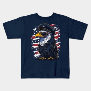 Patriotic Eagle Kids T-Shirt